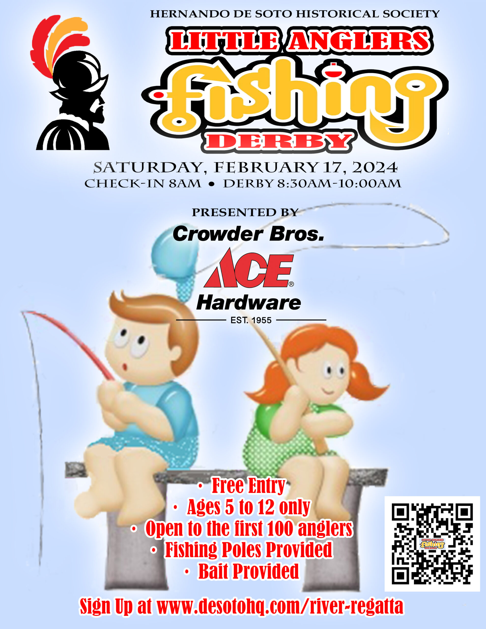 Little Anglers Fishing Derby Flyer 2024